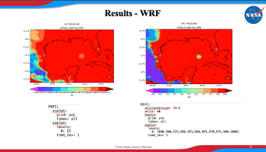 WRF output